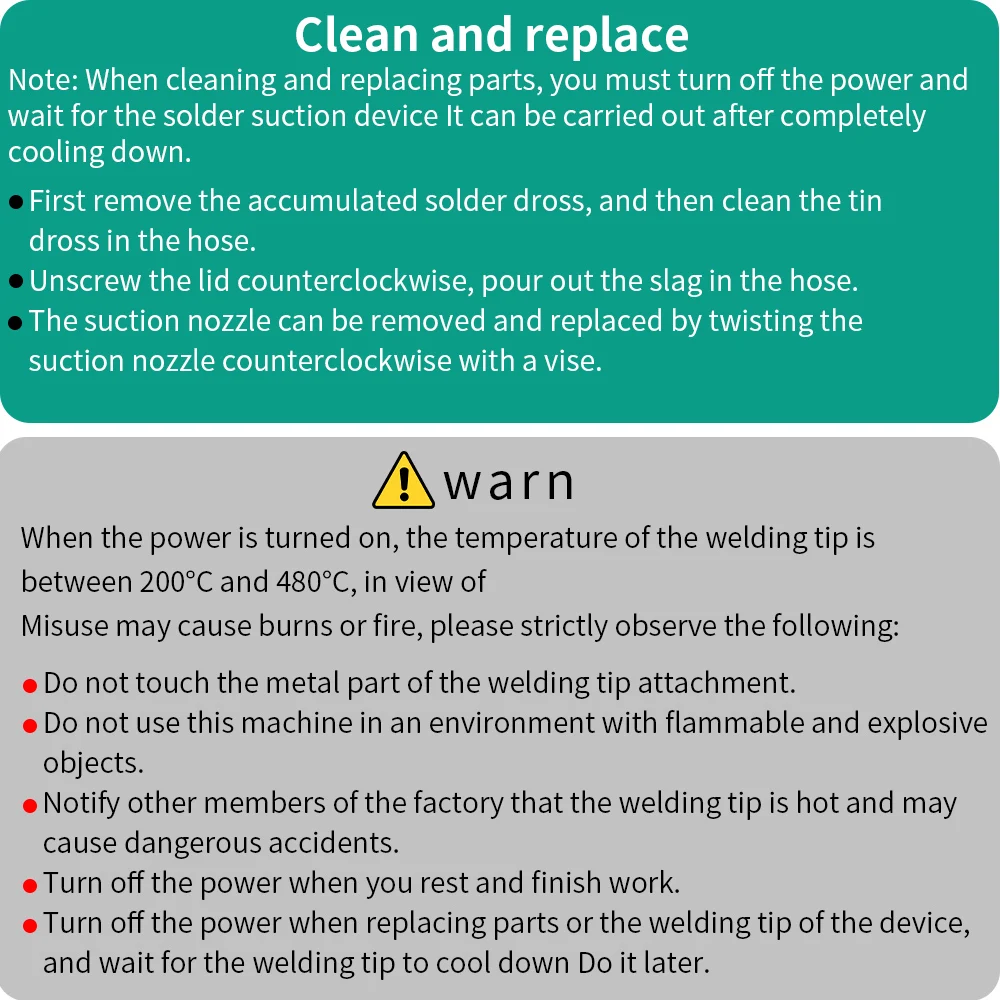 LUXIANZI 30w/40w Powerful Electric Desoldering Pump Suction Tin Vacuum Removal Tool Hand Welding Tools Solder Iron Desolder Gun