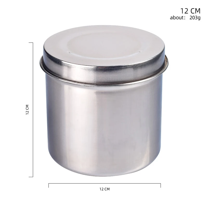 1PC Stainless Steel 8-12 CM Sterilized Jar Pot Container Bottle Tweezers Medical Dental Surgical Cosmetic Tattoo Accesory Tools