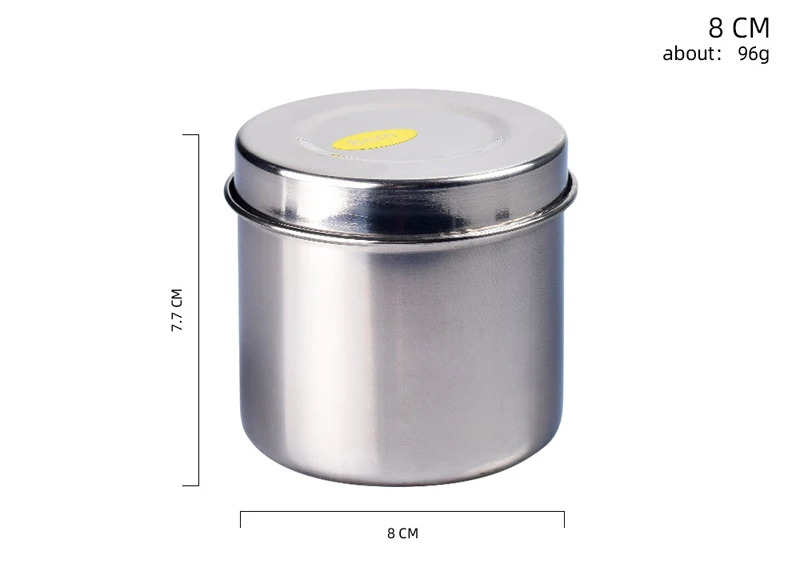 1PC Stainless Steel 8-12 CM Sterilized Jar Pot Container Bottle Tweezers Medical Dental Surgical Cosmetic Tattoo Accesory Tools