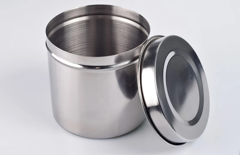 1PC Stainless Steel 8-12 CM Sterilized Jar Pot Container Bottle Tweezers Medical Dental Surgical Cosmetic Tattoo Accesory Tools