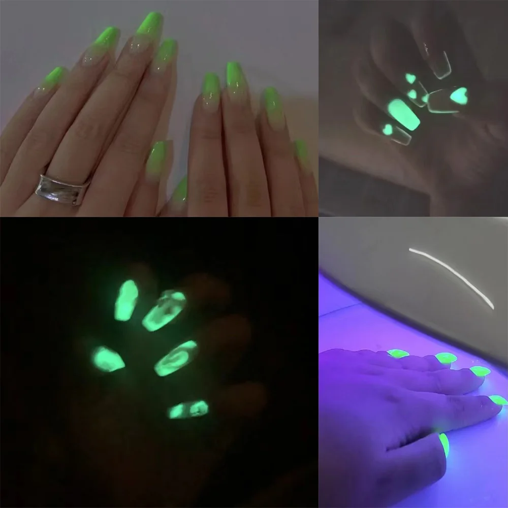 KODIES GEL NEW Top Coat Glow In The Dark 15ML UV Gel Nail Polish Luminous Topcoat No Sticky Glossy Diamond Shine Hybrid Varnish