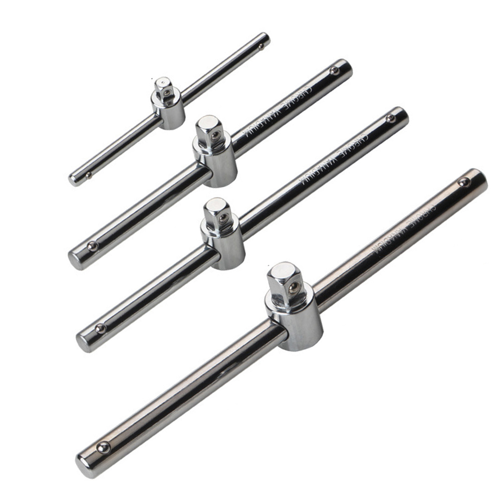 1/4 3/8 1/2 Drive Socket Wrench Extension Sliding T Bar Auto Repair Tool Sleeve Slide Bar Force Applying Rod Pipe Wrench