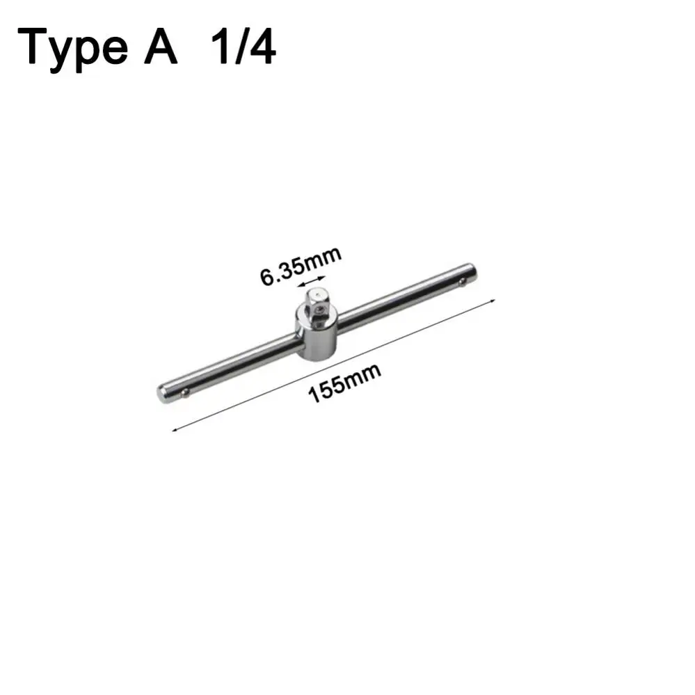 1/4 3/8 1/2 Drive Socket Wrench Extension Sliding T Bar Auto Repair Tool Sleeve Slide Bar Force Applying Rod Pipe Wrench