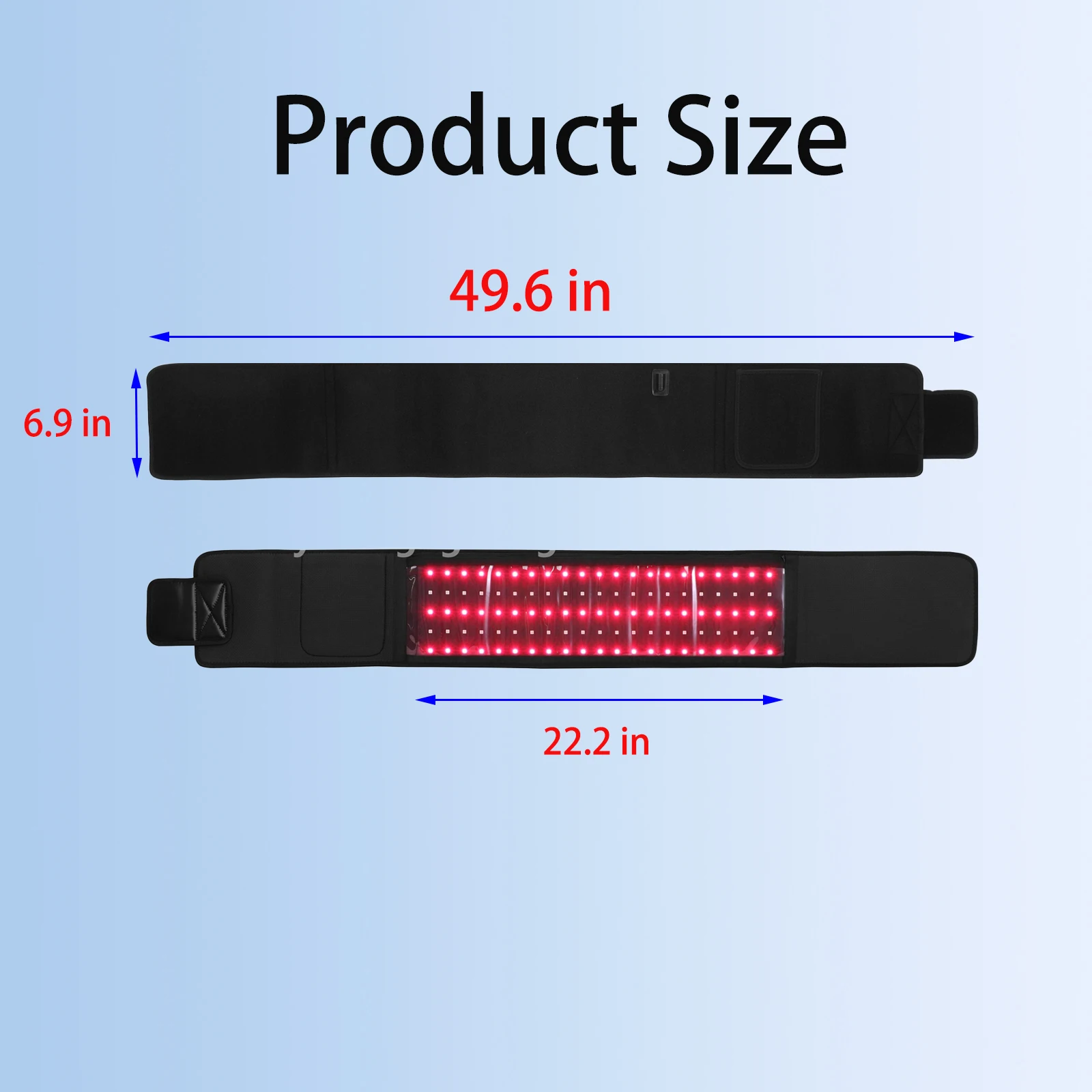 Red &Infrared Light Therapy Belt 850nm 660nm LED Beauty Devices Fo Wrap Burn Fat Face Wrap Slimming Waist Heat Pad Full Body