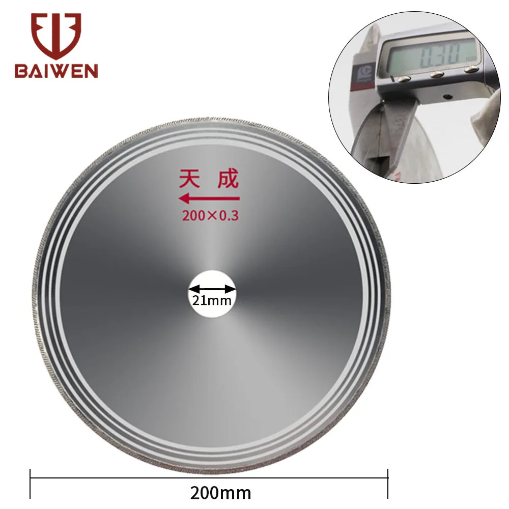 1pieces Ultra-thin Diamond Circular Saw Blade 4/6/7/8 Inch Cutting Disc Cutting Jade Wheels For Agate Glass Gems Stone Slits