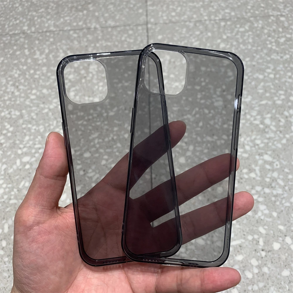 Ultra Thin Black Clear Case For iPhone 18 17 Air 16 Pro Max 15 14 Plus 13 12 Mini 11 XR X XS Transparent Soft TPU Silicone Cover