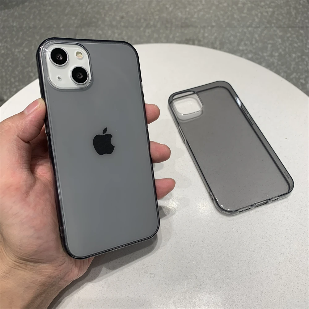 Ultra Thin Black Clear Case For iPhone 18 17 Air 16 Pro Max 15 14 Plus 13 12 Mini 11 XR X XS Transparent Soft TPU Silicone Cover