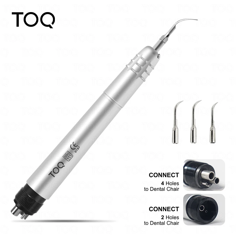 Dental Ultrasonic Air Scaler with 3 Tips Tooth Calculus Remover Cleaning Tool Handpiece Whiten Tooth Cleaner Dentist Lab