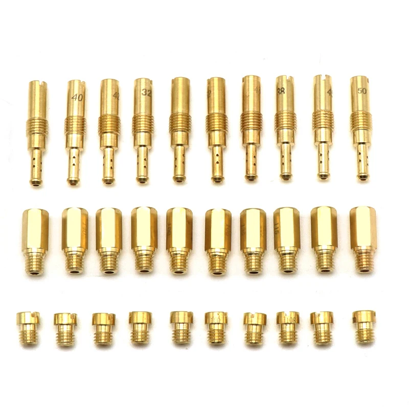 ZSDTRP 10pcs Motorcycle Carburetor M5 Main Jets Slow Pilot Jets For Keihin PWK BD CRS FCR PD PE PJ PWM Carb Parts
