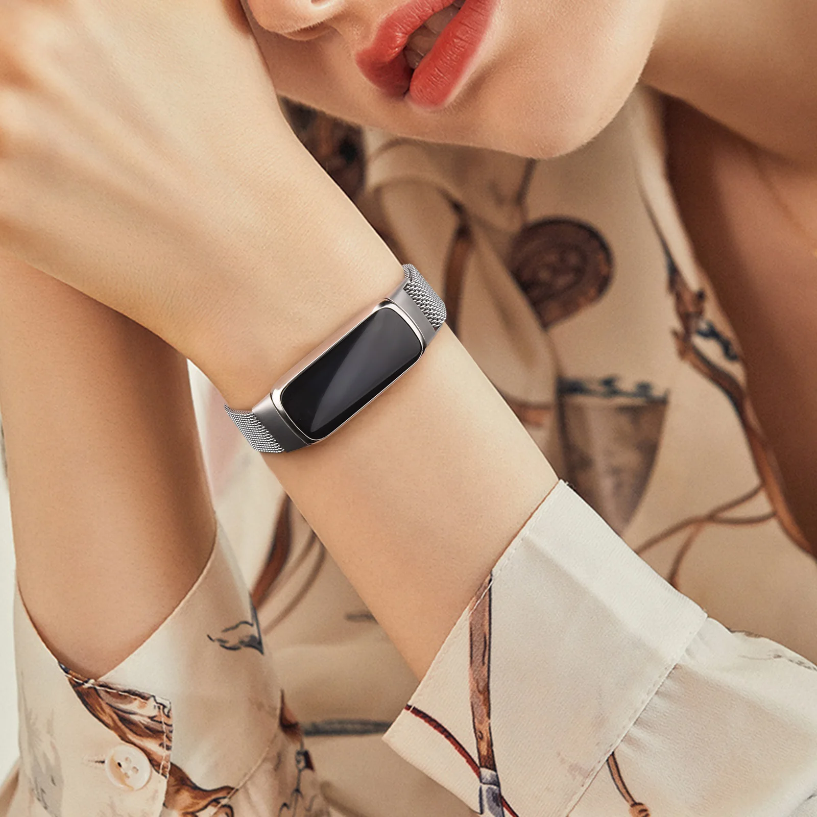 For Fitbit Luxe Band Sport Strap Metal Magnetic Smart Watchband Wristband Band For Fitbit Luxe Strap Bracelet Replacement