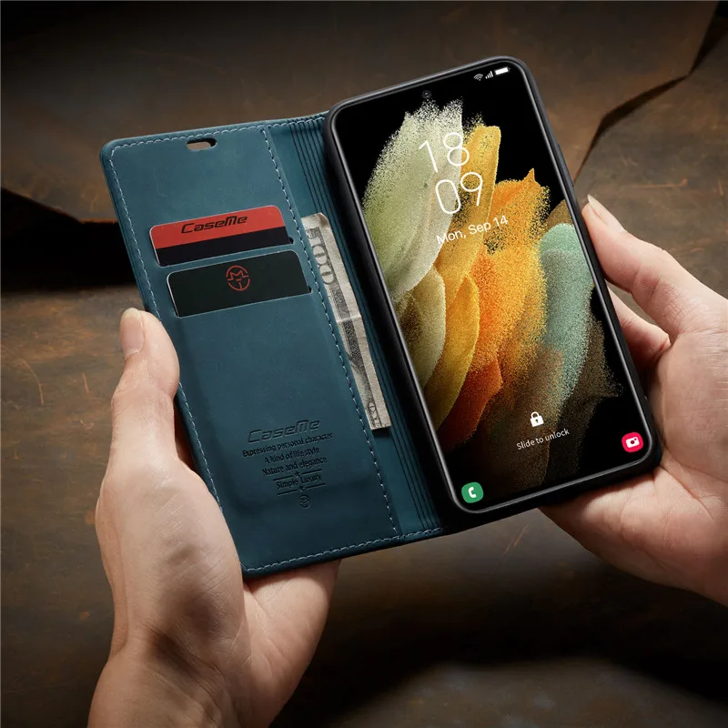 A22s 5G CASEME Case For Samsung Galaxy A22S 5G Leather Case Etui Galaxy A12 A22 A32 A42 A52 A52S A72 A02S A51 A71 5G Flip Cover