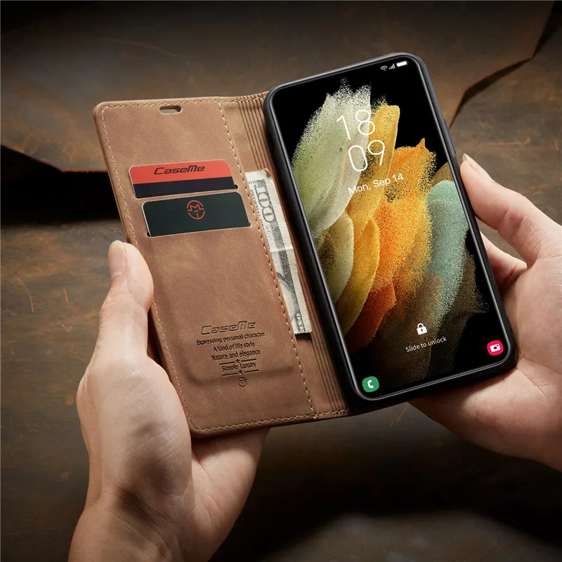 A22s 5G CASEME Case For Samsung Galaxy A22S 5G Leather Case Etui Galaxy A12 A22 A32 A42 A52 A52S A72 A02S A51 A71 5G Flip Cover