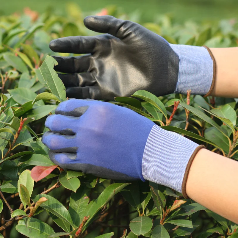 24Pieces/12Pairs Professional Working Protective Gloves For Men Construction Women Garden Nylon Running Glove Obtained CE EN388.