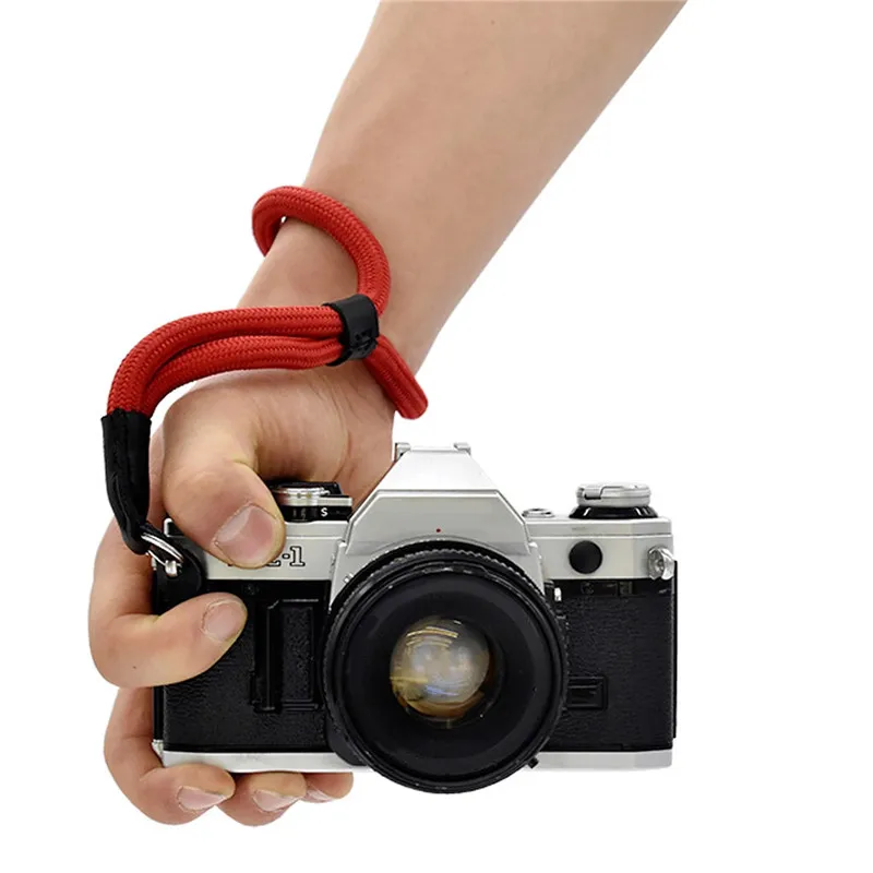 Handmade Nylon Digital Camera Wrist Hand Strap Grip Paracord Braided Wristband Lanyard for Hand Belt Photography Accessory