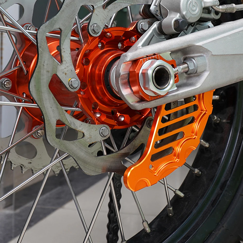 CNC Rear Front Brake Disc Guard Protector For 125 200 250 300 350 400 450 525 530 560 EXC EXCF SXF XC XCF XCW Husqvarna Husaberg