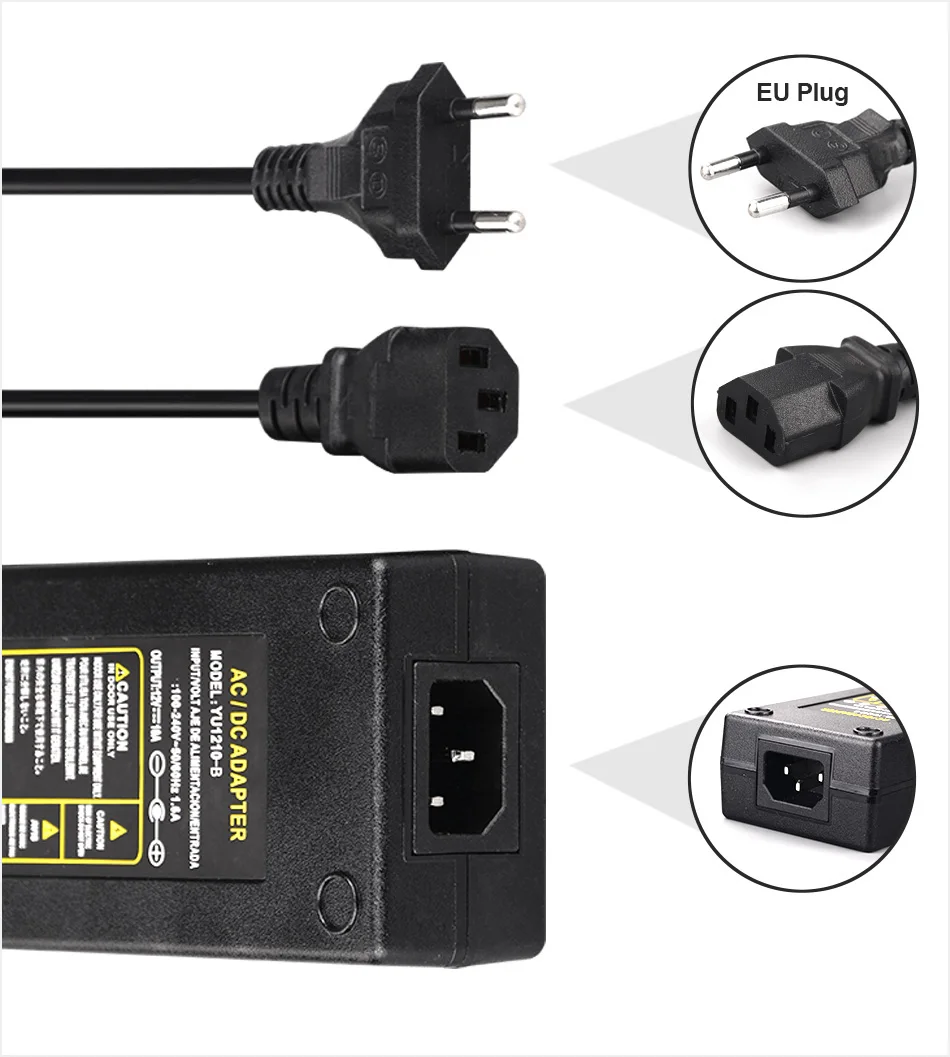 Power Supply Adapter DC 5V 12V 24V Lighting Transformer 1A 2A 3A 5A 6A 8A 10A AC100V-240V Converter Charger For LED Strip CCTV