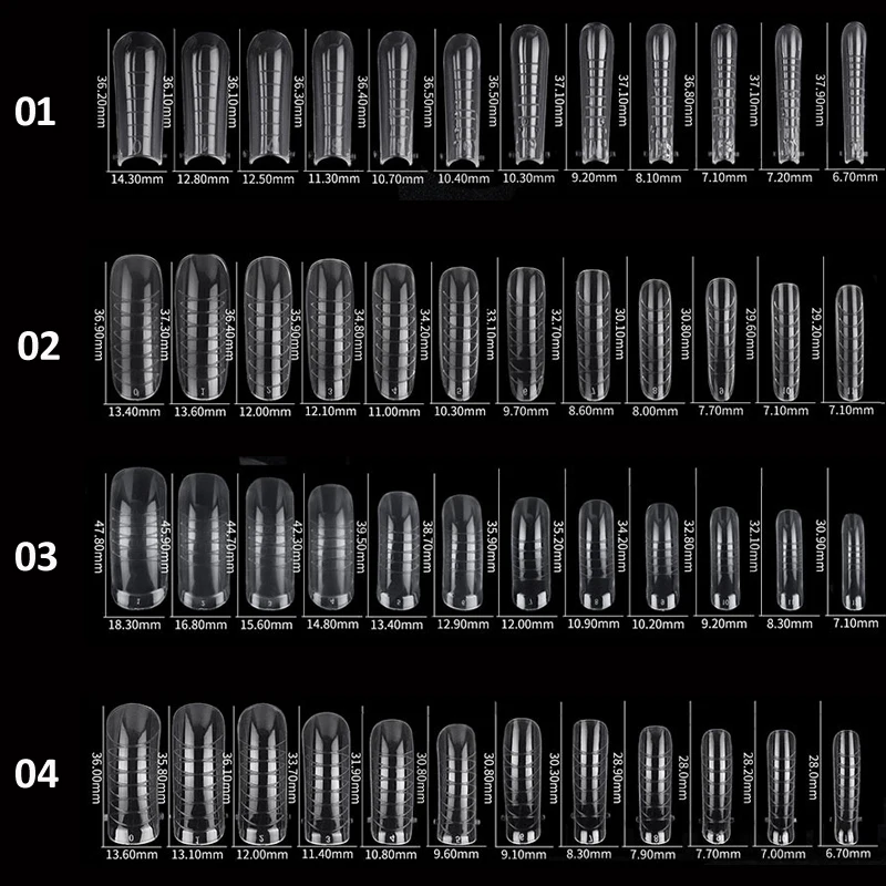 120/100/60 Pcs Nail Forms For UV Gel Quick Building Extension Top Molds Dual Forms Acrylic Nail Art Tips Nails Accessories Tools