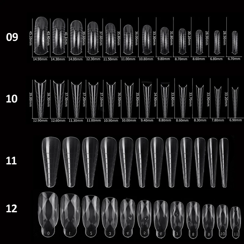 120/100/60 Pcs Nail Forms For UV Gel Quick Building Extension Top Molds Dual Forms Acrylic Nail Art Tips Nails Accessories Tools