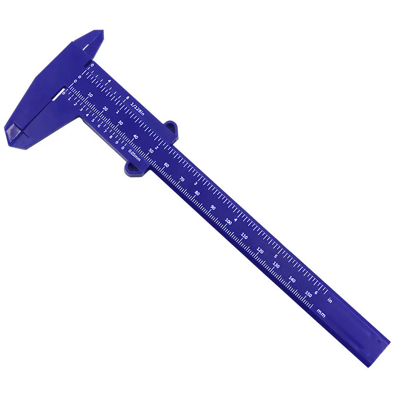 0-150mm Vernier Calipers Double Rule Scale Plastic Ruler For Jewelry Measurement School Student Measuring Tools Hand Tool