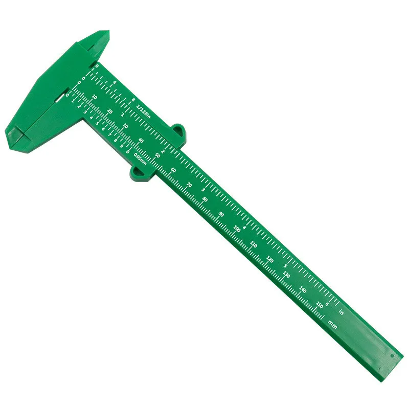 0-150mm Vernier Calipers Double Rule Scale Plastic Ruler For Jewelry Measurement School Student Measuring Tools Hand Tool