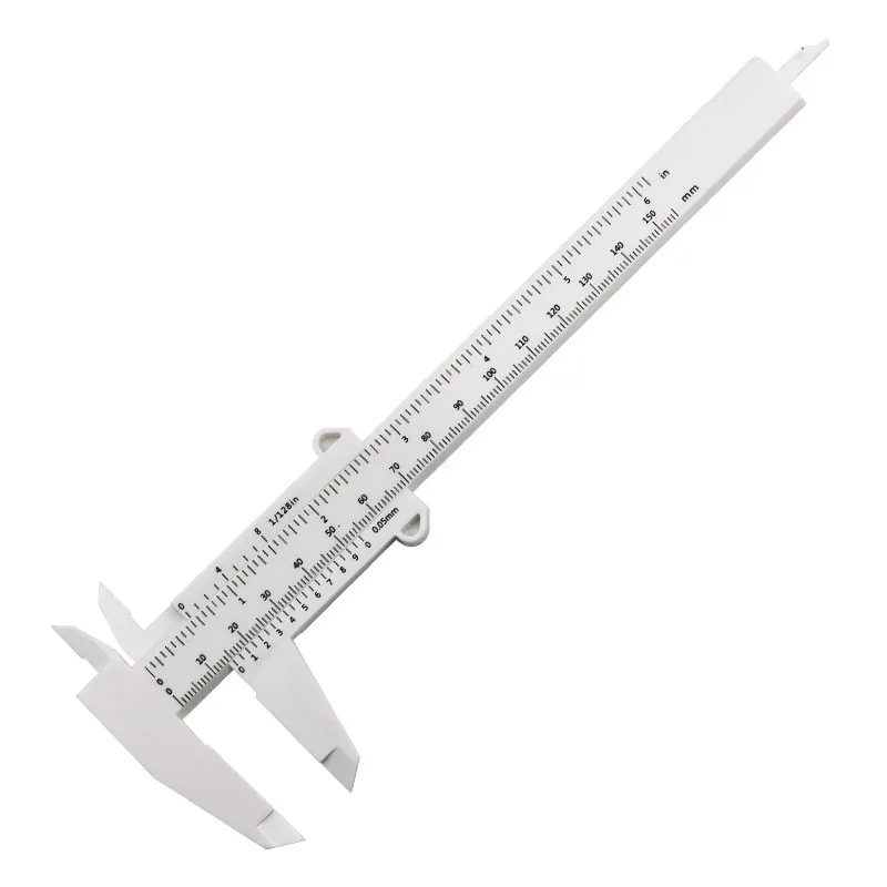 0-150mm Vernier Calipers Double Rule Scale Plastic Ruler For Jewelry Measurement School Student Measuring Tools Hand Tool
