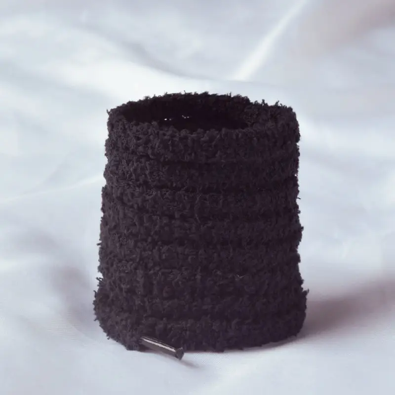 New Cute Hairy Soft Pink White Black Shoelace 140/160cm Women Men High-top Canvas Flat Shoes Laces Accessories