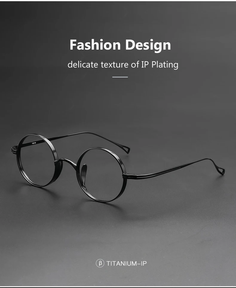 Pure Titanium Glasses Frame for Men Retro Round Prescription Eyeglasses frames Women 2025 Vintage Myopia Optical male Eyewear