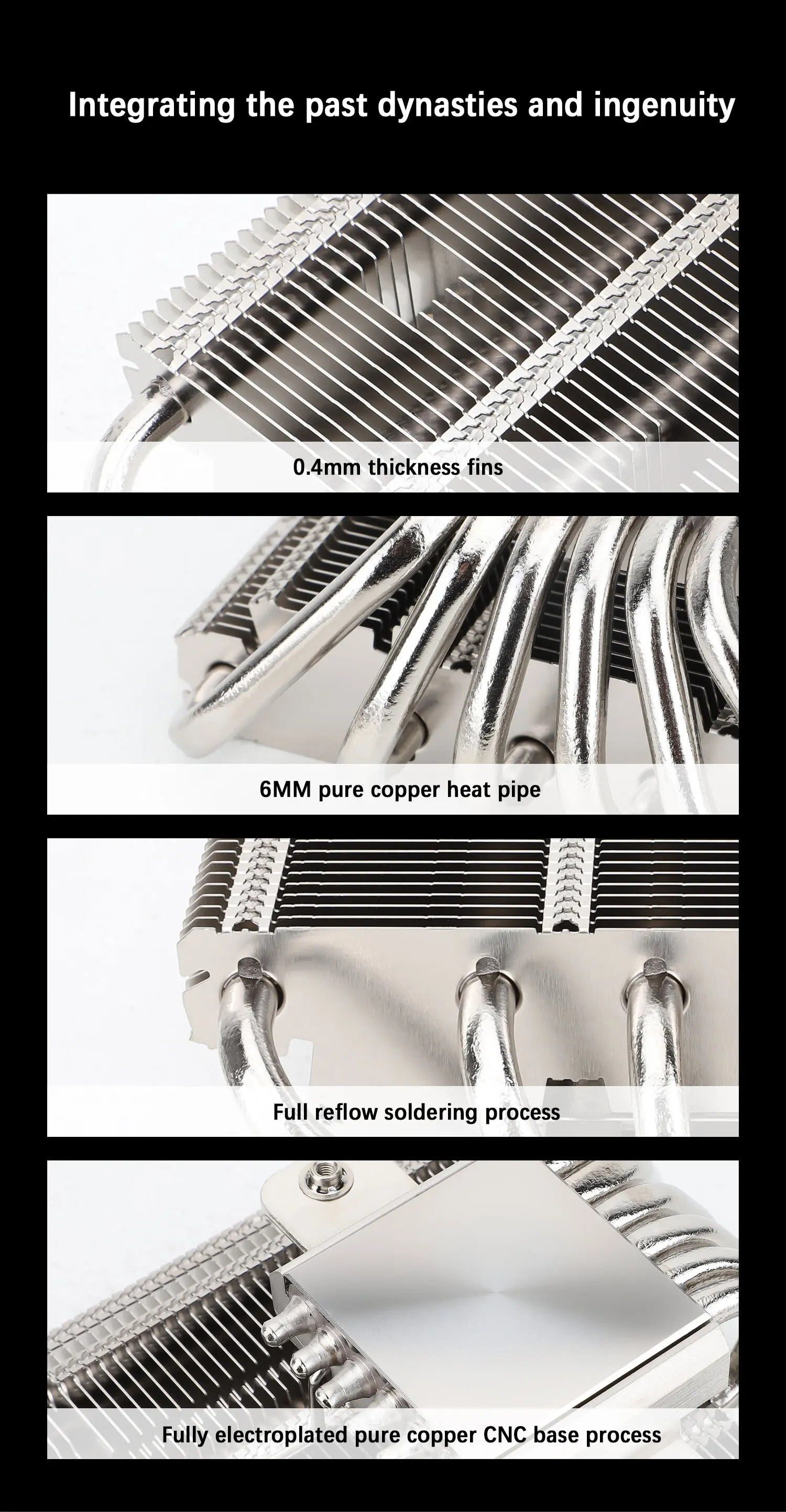 Thermalright AXP120-X67 radiator press down cpu radiator 67mm pure copper LGA1700/1150/am4 air cooling
