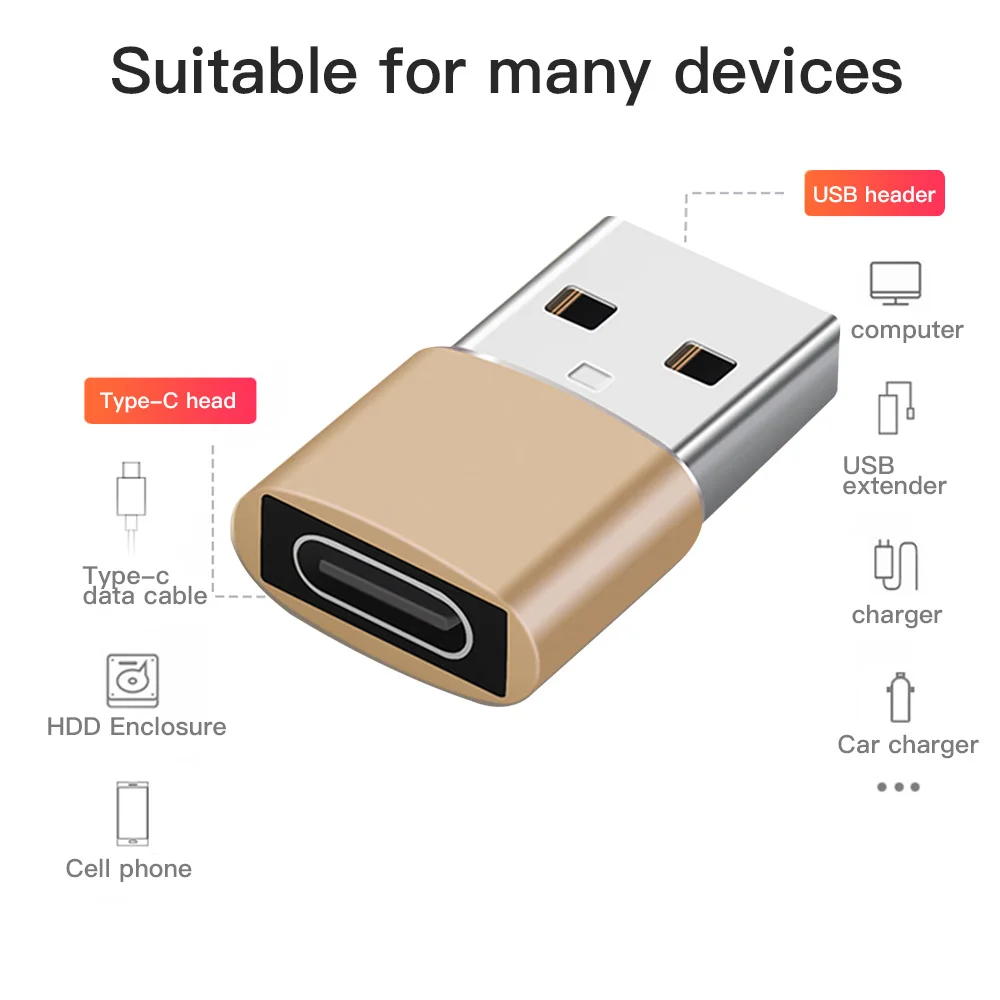 NNBILI USB To Type C OTG Adapter USB USB-C Male To Micro USB Type-c Female Converter For Macbook Samsung S20 USBC OTG Connector