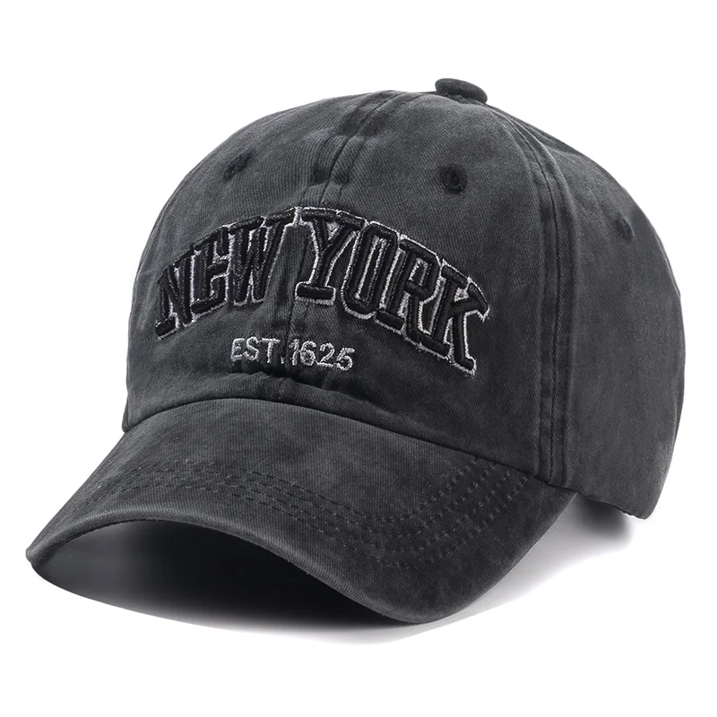 2026 New York Washed Cotton Cap For Men Women Gorras Snapback Caps Baseball Caps Sun Protection Casquette Dad Hat Outdoors Cap