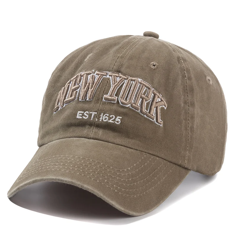 2026 New York Washed Cotton Cap For Men Women Gorras Snapback Caps Baseball Caps Sun Protection Casquette Dad Hat Outdoors Cap
