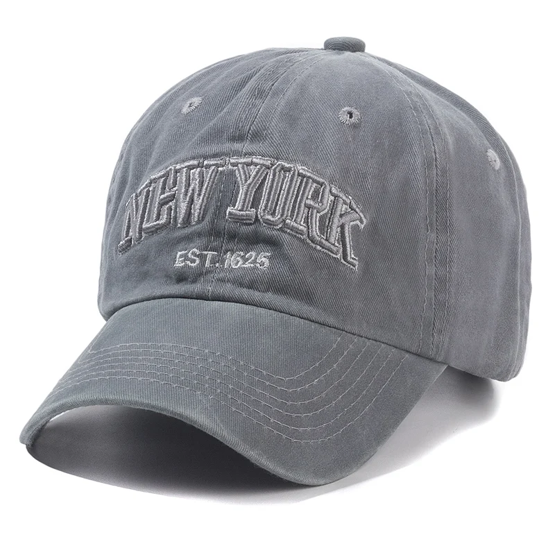 2026 New York Washed Cotton Cap For Men Women Gorras Snapback Caps Baseball Caps Sun Protection Casquette Dad Hat Outdoors Cap
