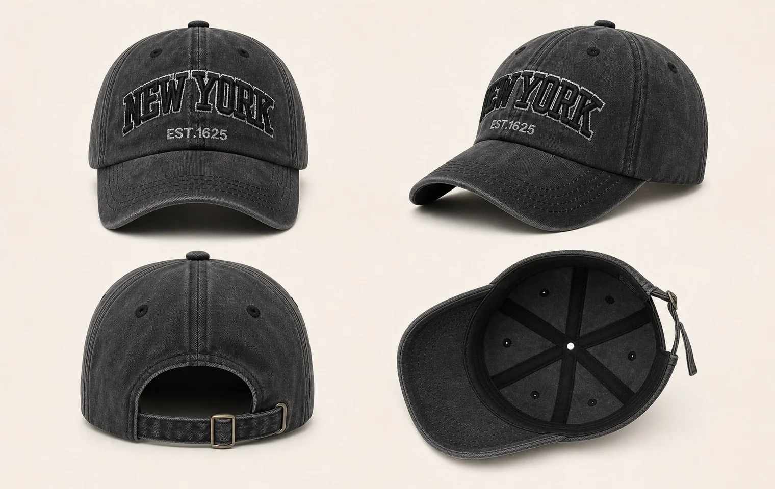 2026 New York Washed Cotton Cap For Men Women Gorras Snapback Caps Baseball Caps Sun Protection Casquette Dad Hat Outdoors Cap