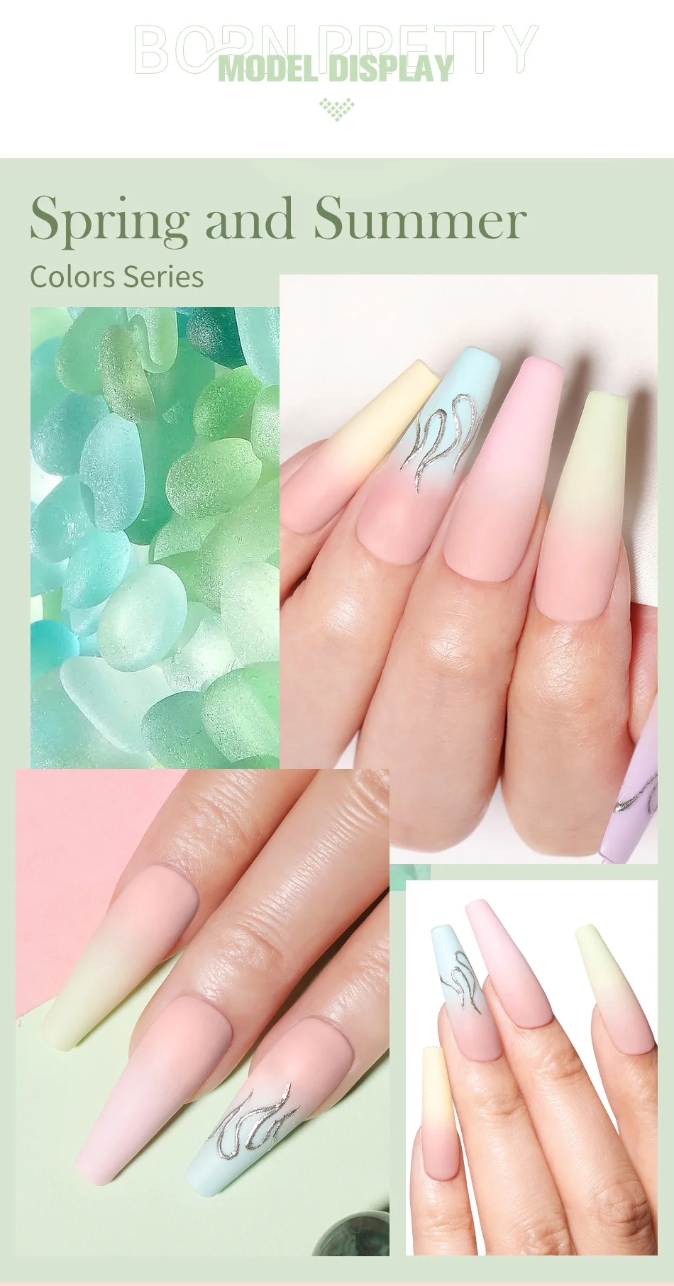 BORN PRETTY 10ML Nail Gel Polish All For Manicure Semi Permanent Varnishes Soak Off Gel UV LED Base Super Top Matte Coat Gel