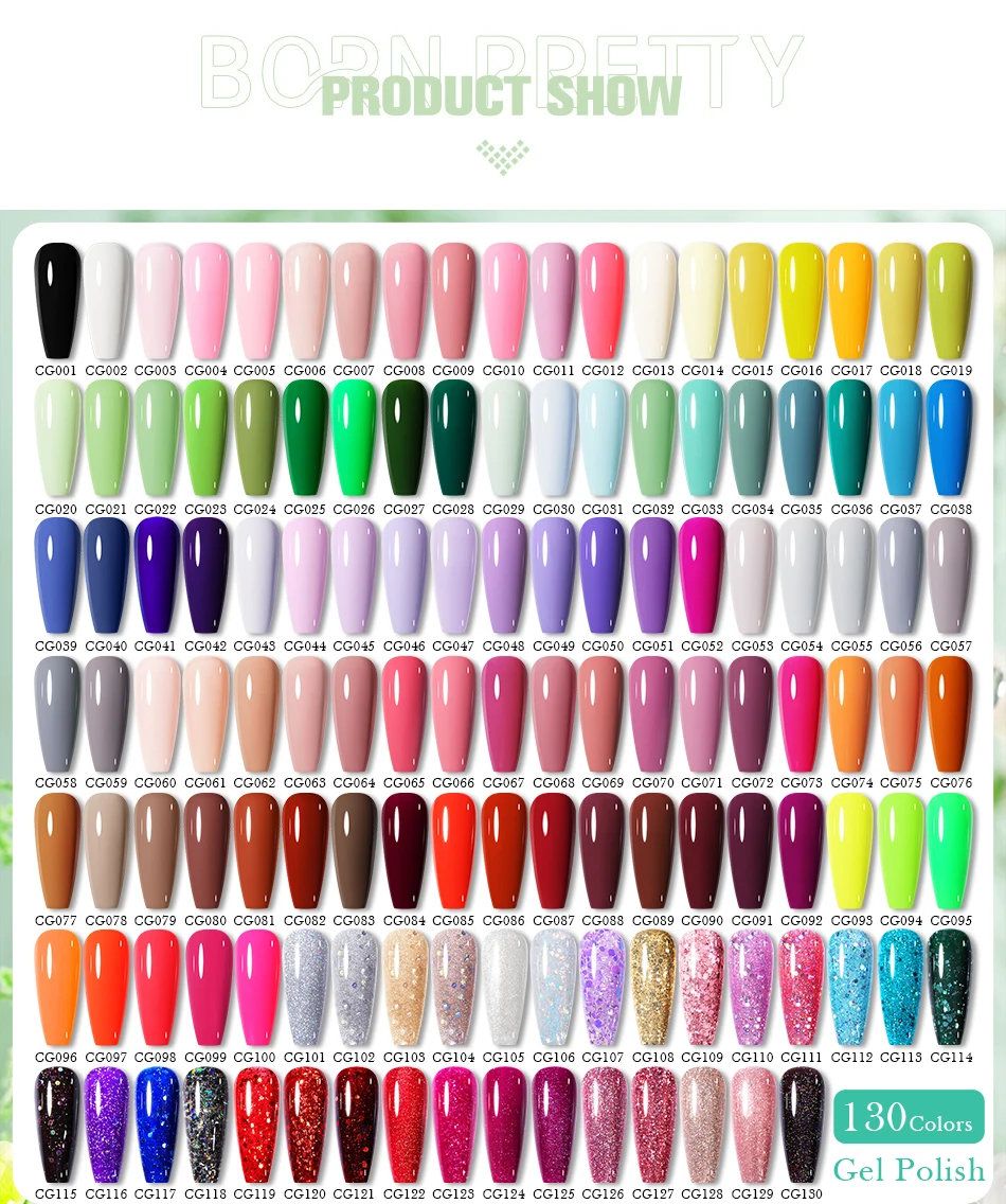 BORN PRETTY 10ML Nail Gel Polish All For Manicure Semi Permanent Varnishes Soak Off Gel UV LED Base Super Top Matte Coat Gel
