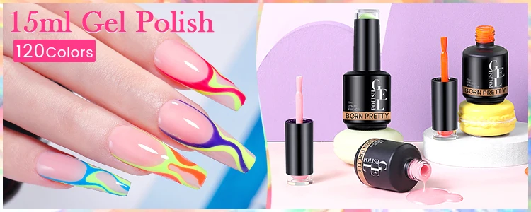 BORN PRETTY 10ML Nail Gel Polish All For Manicure Semi Permanent Varnishes Soak Off Gel UV LED Base Super Top Matte Coat Gel