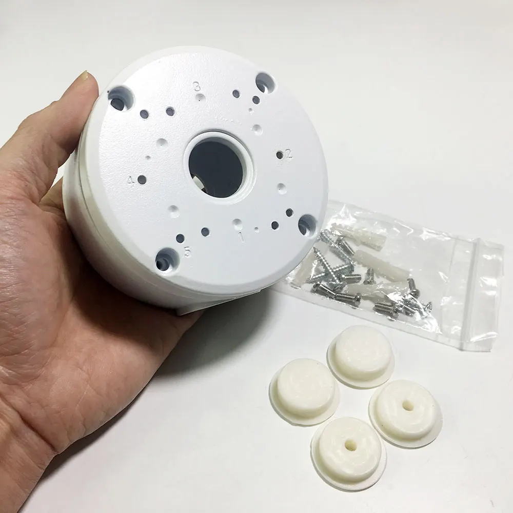Universal Metal Junction Box CCTV Camera IP66 Compatible with Different 4K POE HD Cameras / Dahua /Hikvision