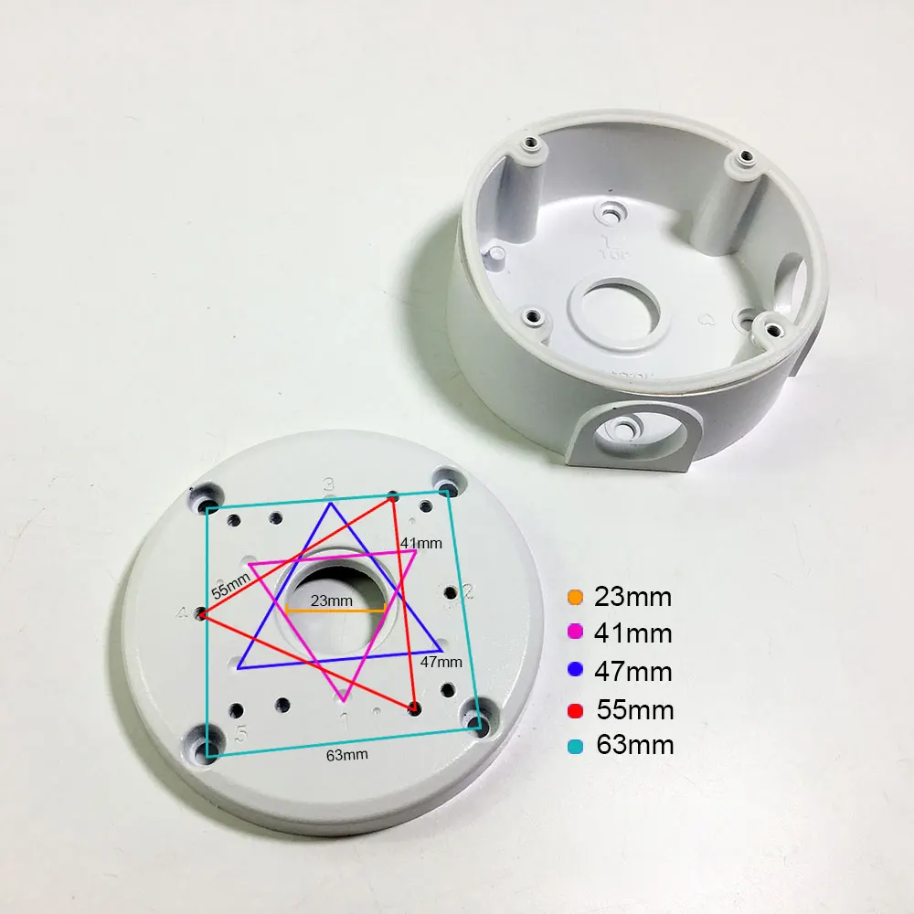 Universal Metal Junction Box CCTV Camera IP66 Compatible with Different 4K POE HD Cameras / Dahua /Hikvision