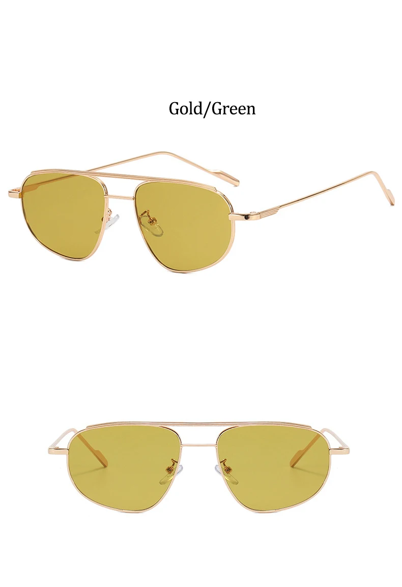 Classic Metal Sunglasses Men 2025 Luxury Brand Design Trendy Square Sun Glasses Shades For Women UV400 Goggles