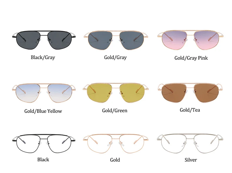 Classic Metal Sunglasses Men 2025 Luxury Brand Design Trendy Square Sun Glasses Shades For Women UV400 Goggles