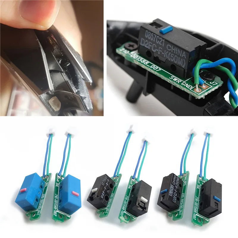2PCS Mouse Repair Parts Mouse Micro Switch Button Boards for Logitech G900 G903 Hero Mice Button Board Cable
