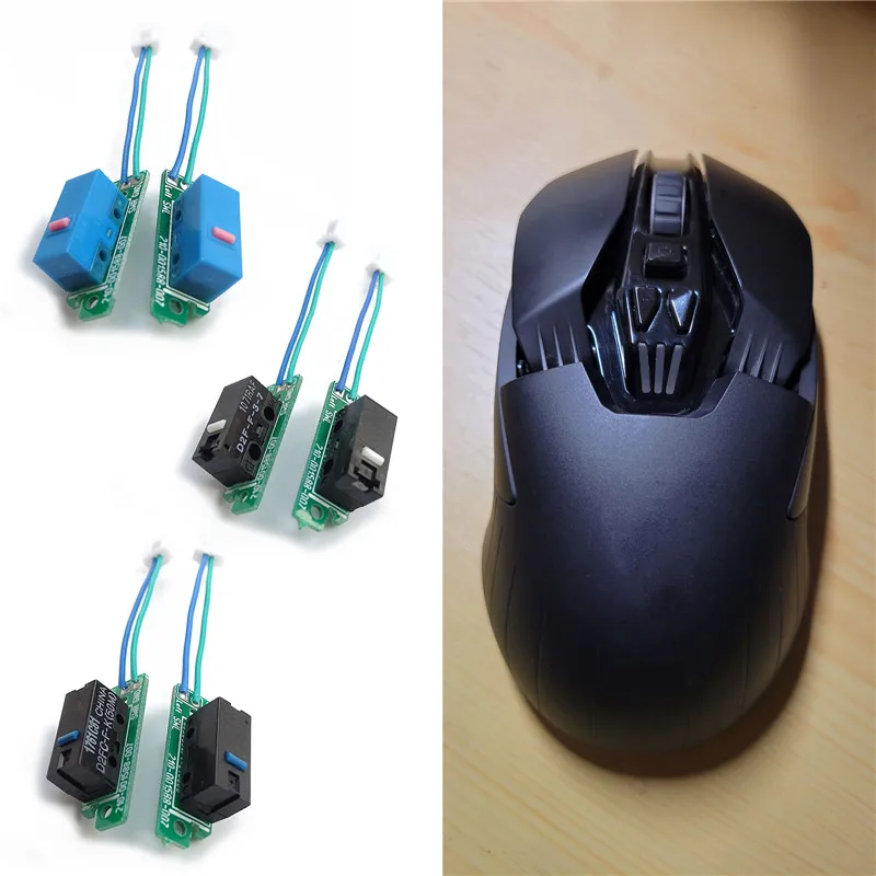 2PCS Mouse Repair Parts Mouse Micro Switch Button Boards for Logitech G900 G903 Hero Mice Button Board Cable