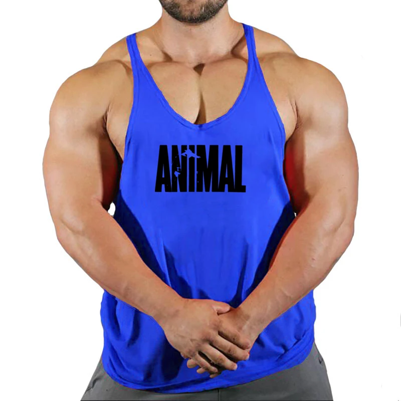 Brand Animal Gym Tank Top Men Fitness Clothing Men’s Bodybuilding Tank Tops Summer Gym Clothing for Male Sleeveless Vest Shirt