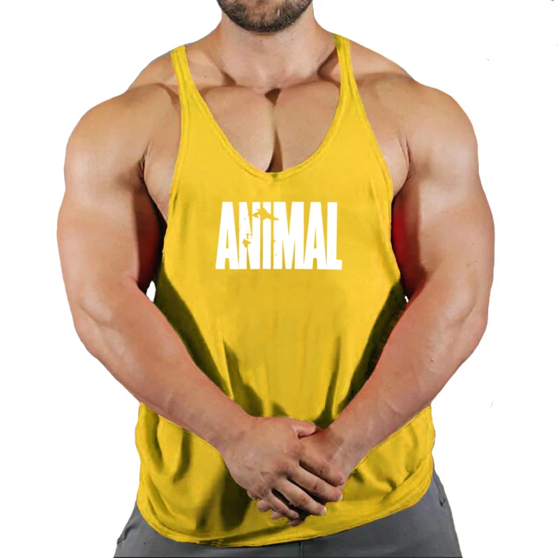 Brand Animal Gym Tank Top Men Fitness Clothing Men’s Bodybuilding Tank Tops Summer Gym Clothing for Male Sleeveless Vest Shirt