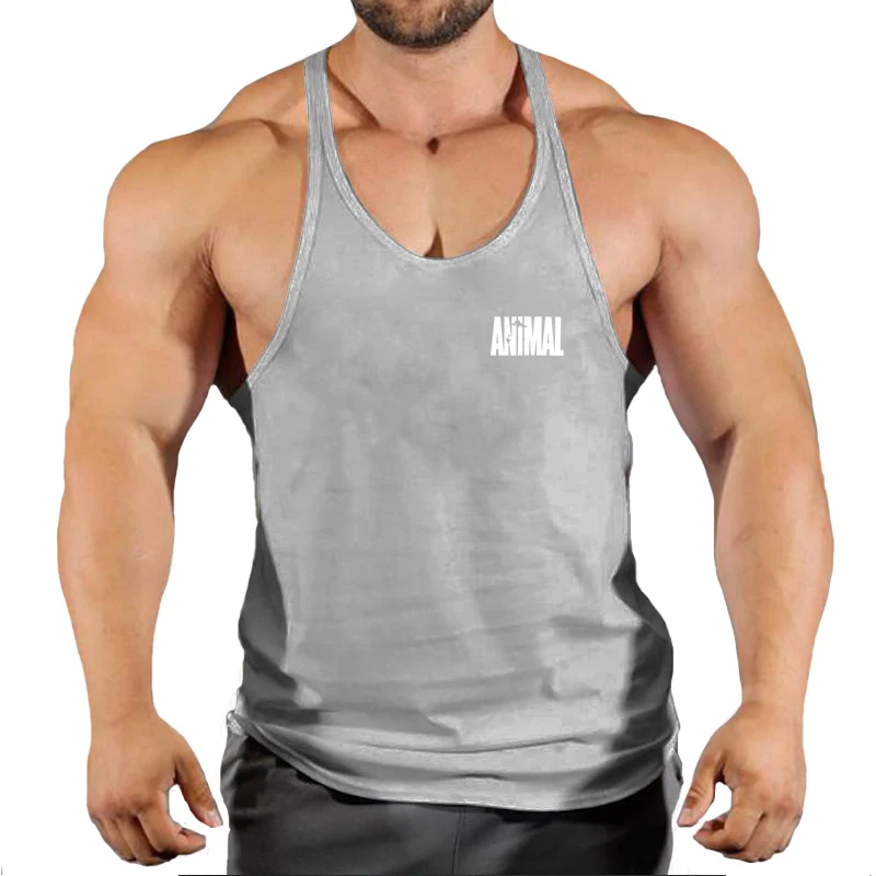 Brand Animal Gym Tank Top Men Fitness Clothing Men’s Bodybuilding Tank Tops Summer Gym Clothing for Male Sleeveless Vest Shirt