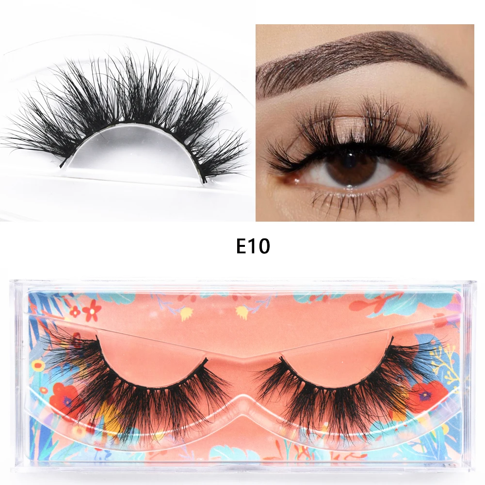 E11 Mink Lash Fluffy Wispy Eyelashes Vegan Cruelty-Free 3D Mink Lashes Cross Eyelash Extension Lashes Mink False Eyelash Makeup