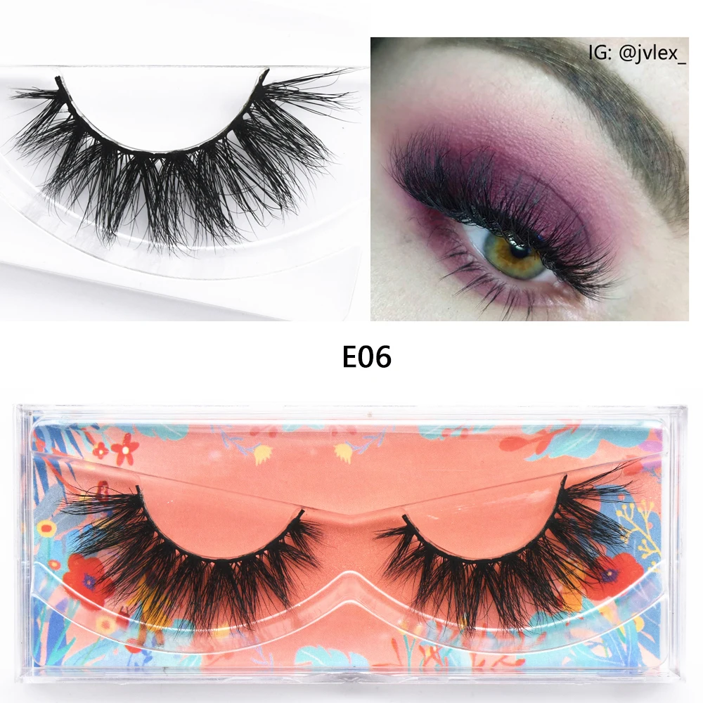 E11 Mink Lash Fluffy Wispy Eyelashes Vegan Cruelty-Free 3D Mink Lashes Cross Eyelash Extension Lashes Mink False Eyelash Makeup