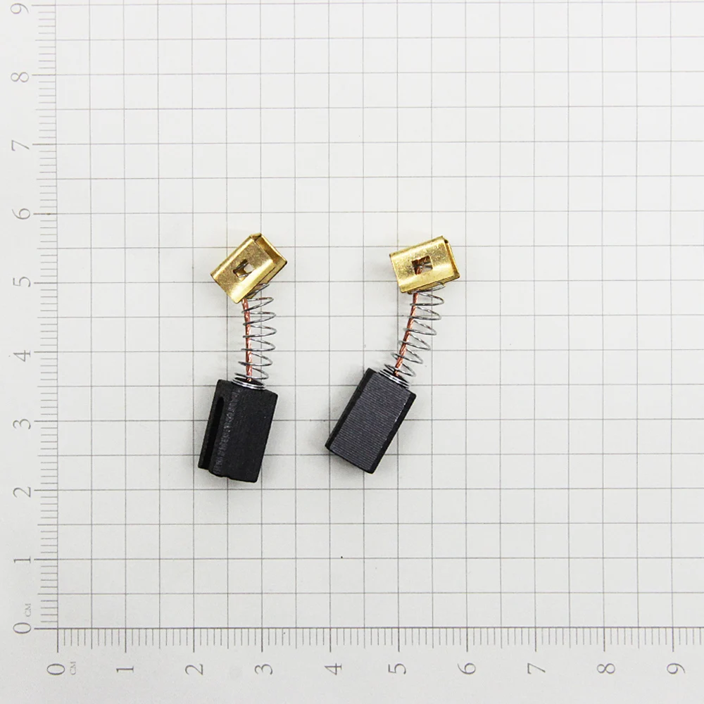 5 Pairs Carbon Brushes 6.4 x 7.9 x 12.5mm 596071-00 for Black Decker Angle Grinder Electric Motors CD105 CD110 CD115 KG900