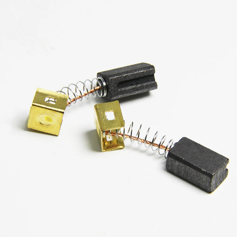 5 Pairs Carbon Brushes 6.4 x 7.9 x 12.5mm 596071-00 for Black Decker Angle Grinder Electric Motors CD105 CD110 CD115 KG900