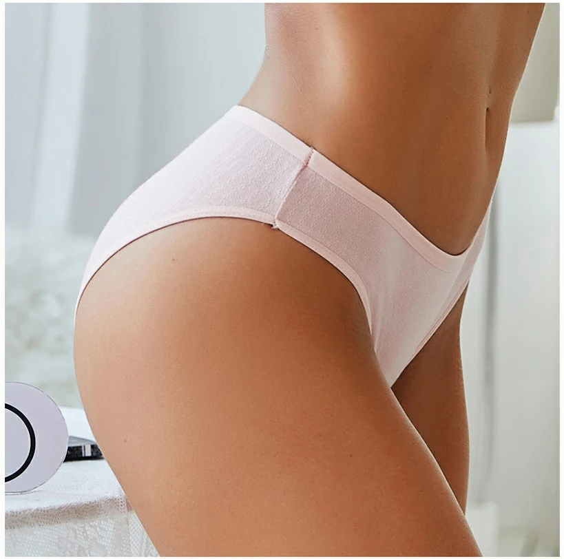 3PCS/SET Cotton Solid Color Women Panties Female Sexy Underwear Briefs Basic Panties for Woman's Underpants Intimates Lingerie